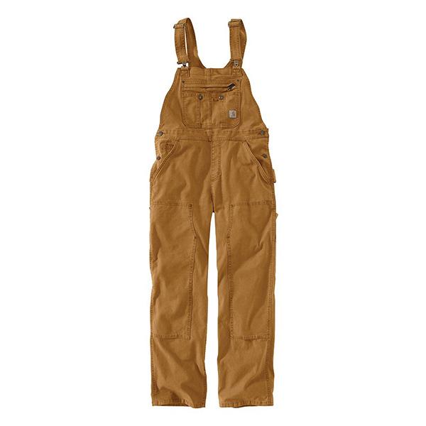 (102438) 우먼스 카펜터 크로우포드 더블 프론트 BIB 오버롤 BROWN